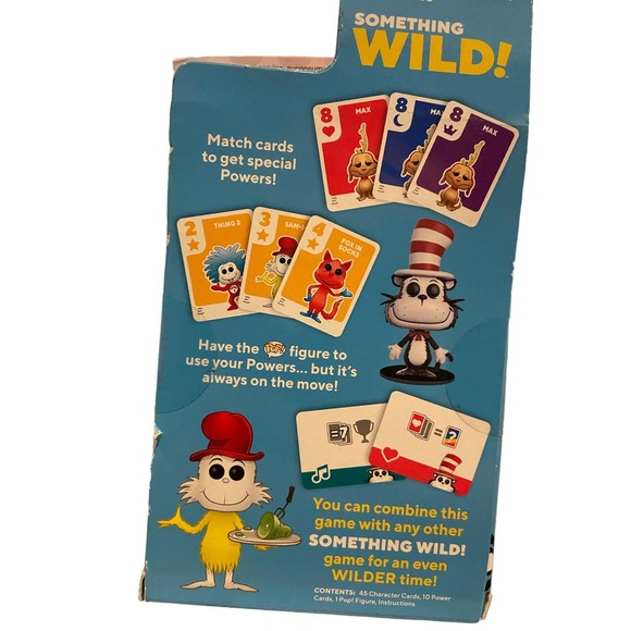 Funko Family Card Games - Something Wild! - DR. SEUSS (Cat in the Hat Figure) - Picture 2 of 2